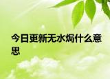 今日更新無水焗什么意思