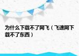 為什么下載不了網(wǎng)飛（飛速網(wǎng)下載不了東西）