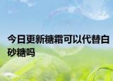 今日更新糖霜可以代替白砂糖嗎