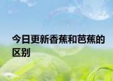 今日更新香蕉和芭蕉的區(qū)別