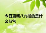 今日更新八九指的是什么節(jié)氣