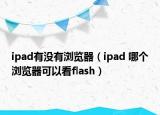 ipad有沒有瀏覽器（ipad 哪個瀏覽器可以看flash）