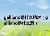 galliano是什么檔次（galliano是什么酒）