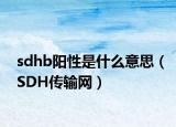 sdhb陽性是什么意思（SDH傳輸網(wǎng)）