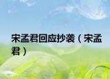 宋孟君回應抄襲（宋孟君）