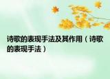 詩歌的表現(xiàn)手法及其作用（詩歌的表現(xiàn)手法）