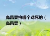 高昌昊拍哪個戲死的（高昌昊）
