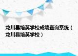 龍川縣培英學校成績查詢系統(tǒng)（龍川縣培英學校）
