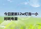 今日更新12w燈泡一小時耗電量