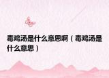 毒雞湯是什么意思啊（毒雞湯是什么意思）