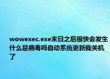 wowexec.exe末日之后很快會發(fā)生什么是病毒嗎自動系統(tǒng)更新我關機了