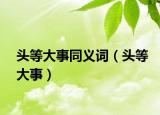 頭等大事同義詞（頭等大事）