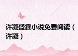 許凝盛霆小說免費閱讀（許凝）