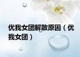 優(yōu)我女團解散原因（優(yōu)我女團）