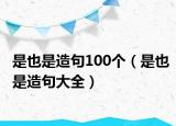 是也是造句100個(gè)（是也是造句大全）