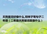 天狗望月好像什么,照樣子寫句子二年級(jí)（二年級(jí)天狗望月就像什么）