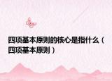 四項(xiàng)基本原則的核心是指什么（四項(xiàng)基本原則）
