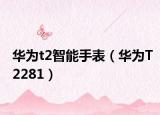 華為t2智能手表（華為T(mén)2281）