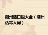 潮州話口語大全（潮州話罵人詞）