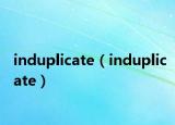 induplicate（induplicate）