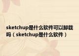 sketchup是什么軟件可以卸載嗎（sketchup是什么軟件）