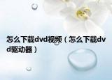 怎么下載dvd視頻（怎么下載dvd驅(qū)動器）