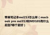 蘋(píng)果筆記本md213怎么樣（macbook pro md313和MD101有什么差別?哪個(gè)更好）