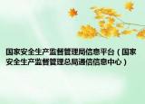 國(guó)家安全生產(chǎn)監(jiān)督管理局信息平臺(tái)（國(guó)家安全生產(chǎn)監(jiān)督管理總局通信信息中心）