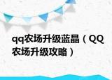 qq農(nóng)場(chǎng)升級(jí)藍(lán)晶（QQ農(nóng)場(chǎng)升級(jí)攻略）