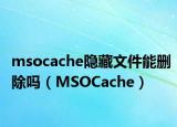 msocache隱藏文件能刪除嗎（MSOCache）