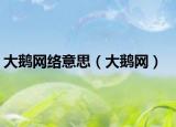 大鵝網(wǎng)絡(luò)意思（大鵝網(wǎng)）