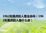 1962年屬虎的人是金命嗎（1962年屬虎的人是什么命）