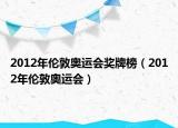 2012年倫敦奧運(yùn)會獎牌榜（2012年倫敦奧運(yùn)會）