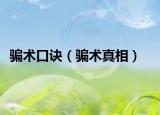 騙術(shù)口訣（騙術(shù)真相）