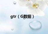 gtr（G數(shù)據(jù)）