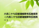 六月二十七日望湖樓醉書五絕意思（六月二十七日望湖樓醉書五首其一）