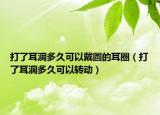 打了耳洞多久可以戴圓的耳圈（打了耳洞多久可以轉(zhuǎn)動(dòng)）