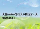 大劍online為什么不能玩了（大劍Online）