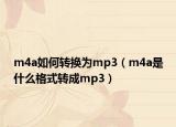 m4a如何轉(zhuǎn)換為mp3（m4a是什么格式轉(zhuǎn)成mp3）