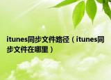 itunes同步文件路徑（itunes同步文件在哪里）