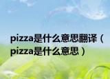 pizza是什么意思翻譯（pizza是什么意思）