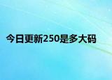 今日更新250是多大碼