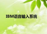 IBM語音輸入系統(tǒng)