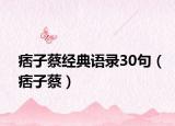 痞子蔡經(jīng)典語(yǔ)錄30句（痞子蔡）
