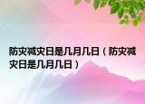 防災(zāi)減災(zāi)日是幾月幾日（防災(zāi)減災(zāi)日是幾月幾日）