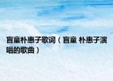 盲童樸惠子歌詞（盲童 樸惠子演唱的歌曲）