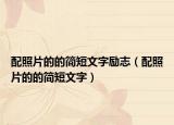 配照片的的簡短文字勵志（配照片的的簡短文字）
