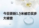 今日更新1.5米被芯買多大被套