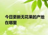 今日更新無(wú)花果的產(chǎn)地在哪里