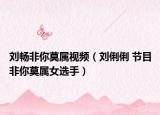 劉暢非你莫屬視頻（劉俐俐 節(jié)目非你莫屬女選手）